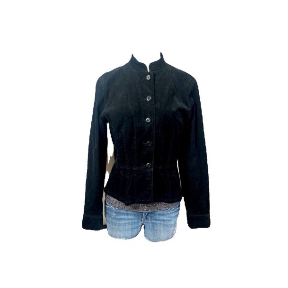 JONES NEW YORK SPORTS CORDUROY WOMEN STRETCH JACKET PLEATT WAIST BUTTONS SIZE M
